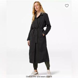 lululemon athletica Charcoal Trench Coat